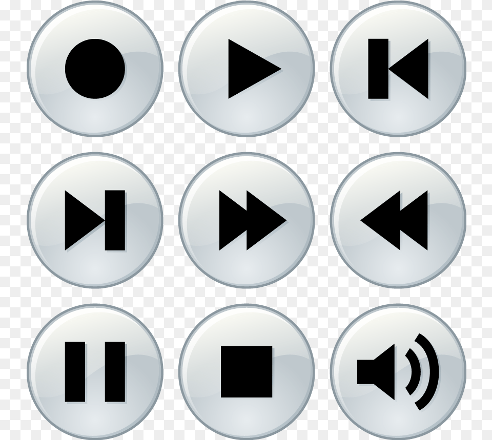 Music Player Buttons Color Download Svg Icon Music Player Buttons, Symbol, Disk, Sign, Text Free Transparent Png