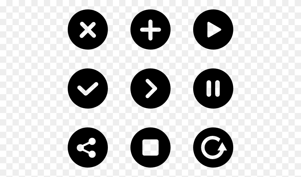 Music Player Icons Icons, Gray Free Png