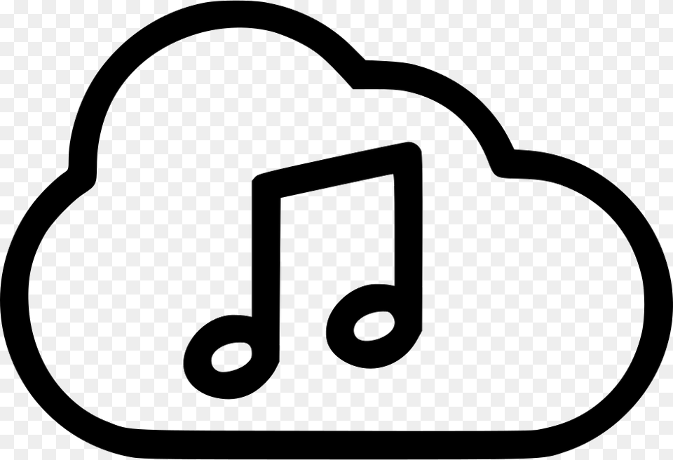 Music Playing Cloud Stream Icon Download, Symbol, Text, Number Png
