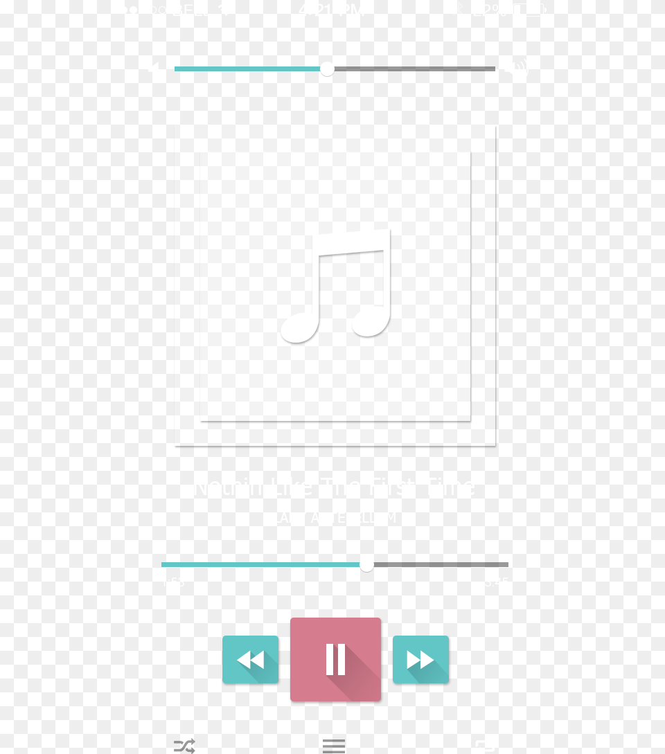 Music Progress Bar Mobile Music Player Interface, Page, Text Free Transparent Png