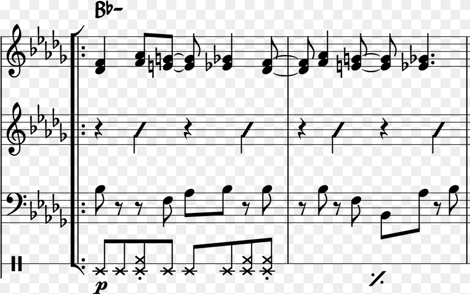Music Score Incomplete Measure, Gray Png