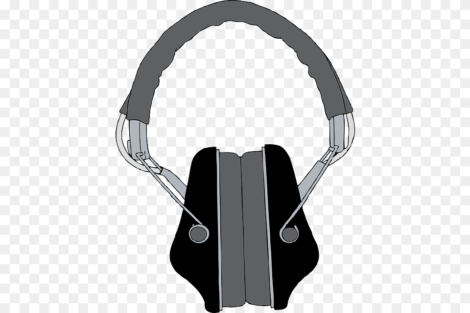 Music Silhouette Recreation Cartoon Headphones Clipart Idea, Electronics, Accessories, Bag, Handbag Png