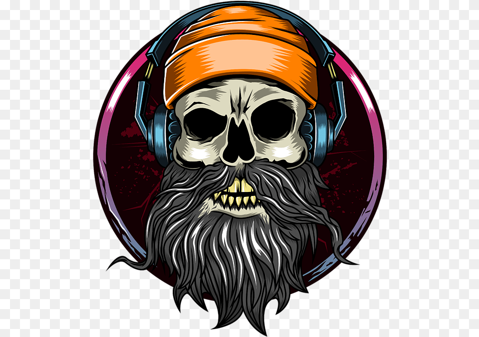 Music Skull With Headphones, Electronics, Adult, Male, Man Free Png Download