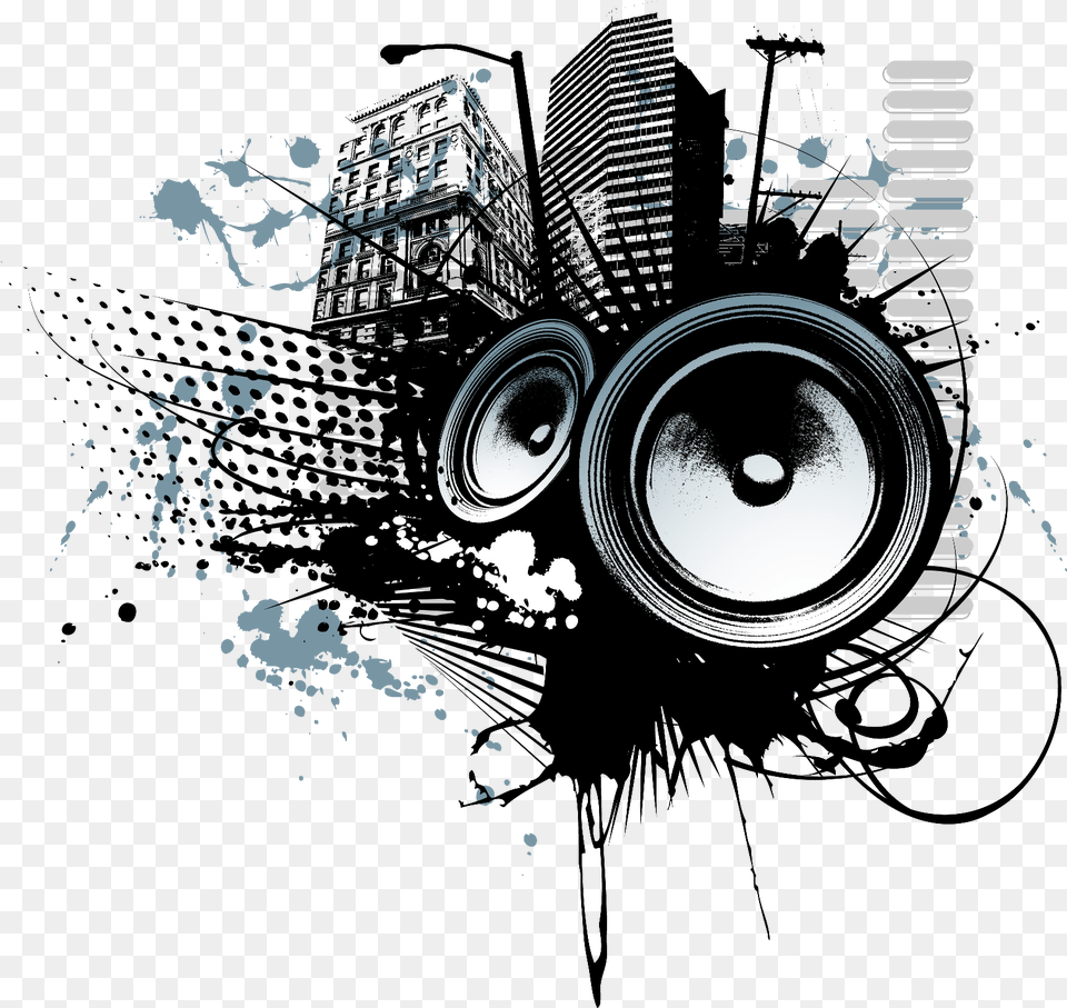 Music Speakers 1 Image Logo Sound System, Electronics, Speaker, Machine, Wheel Free Transparent Png