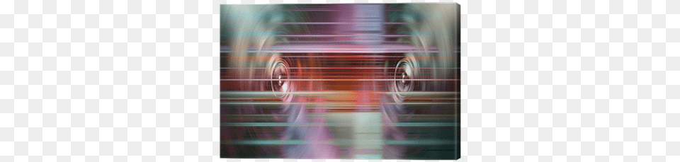 Music Speakers With Light Streaks Canvas Print Pixers Emotion Sound, Pattern, Purple, Art Free Png Download