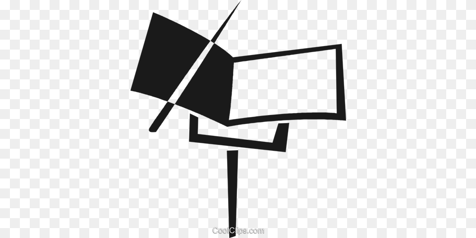 Music Stand Royalty Vector Clip Art Illustration, Cross, Symbol Free Png Download