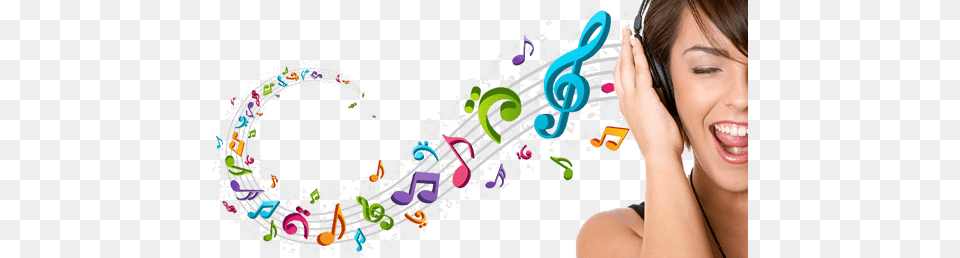 Music Streaming Listening To Streamed Music, Woman, Person, Graphics, Female Free Transparent Png
