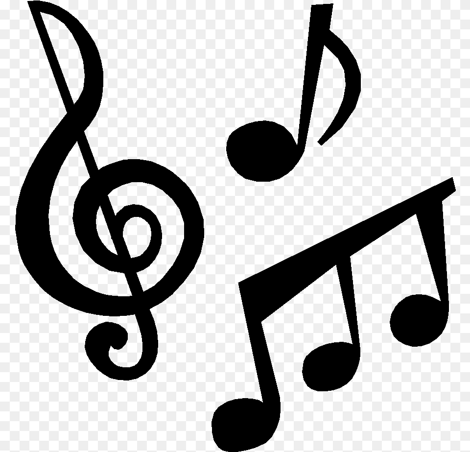 Music Symbols Clipart Music Clipart, Gray Free Transparent Png