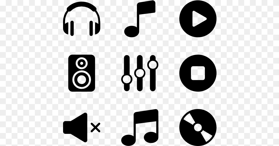 Music Text Editor Icons, Gray Png Image