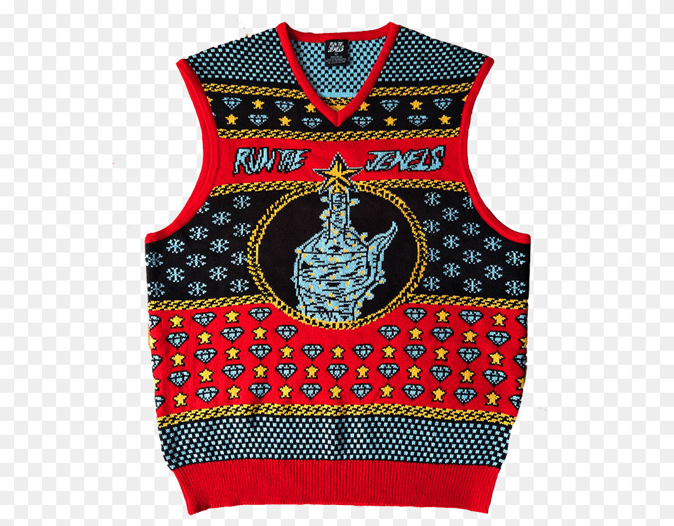 Music Themed Ugly Christmas Sweaters, Blouse, Clothing, Vest, Pattern Free Png Download