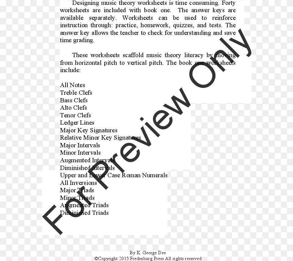 Music Theory Answer Keys Volume 1 Thumbnail, Advertisement, Poster, Page, Text Free Transparent Png