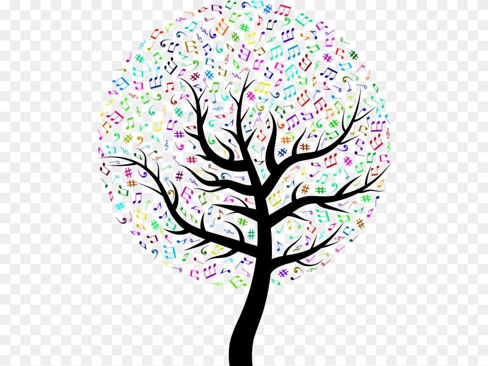 Music Images Only Tree Without Leaves Drawing, Sphere, Pattern, Art, Clothing Free Transparent Png