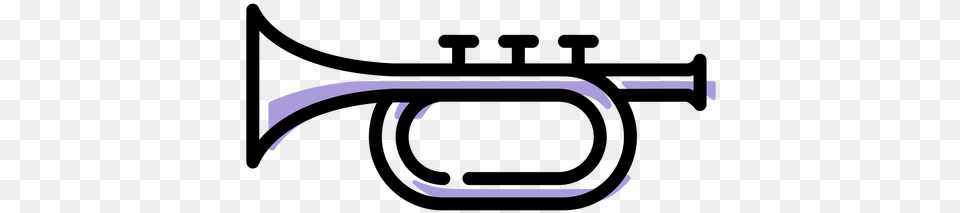 Music Trumpet Instrument Icon For Teen, Accessories, Glasses, Cutlery, Goggles Png Image