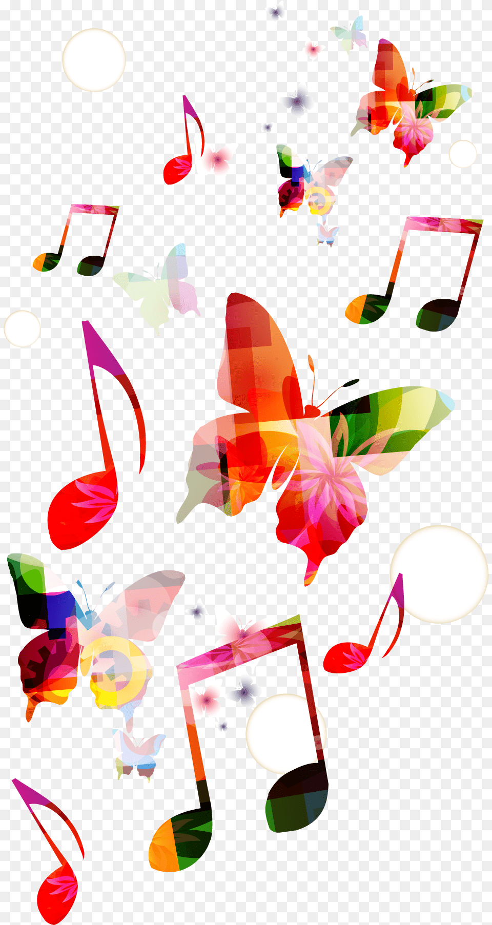 Musical Background Clef Butterfly Transparent Music Background, Art, Graphics, Paper, Floral Design Free Png Download