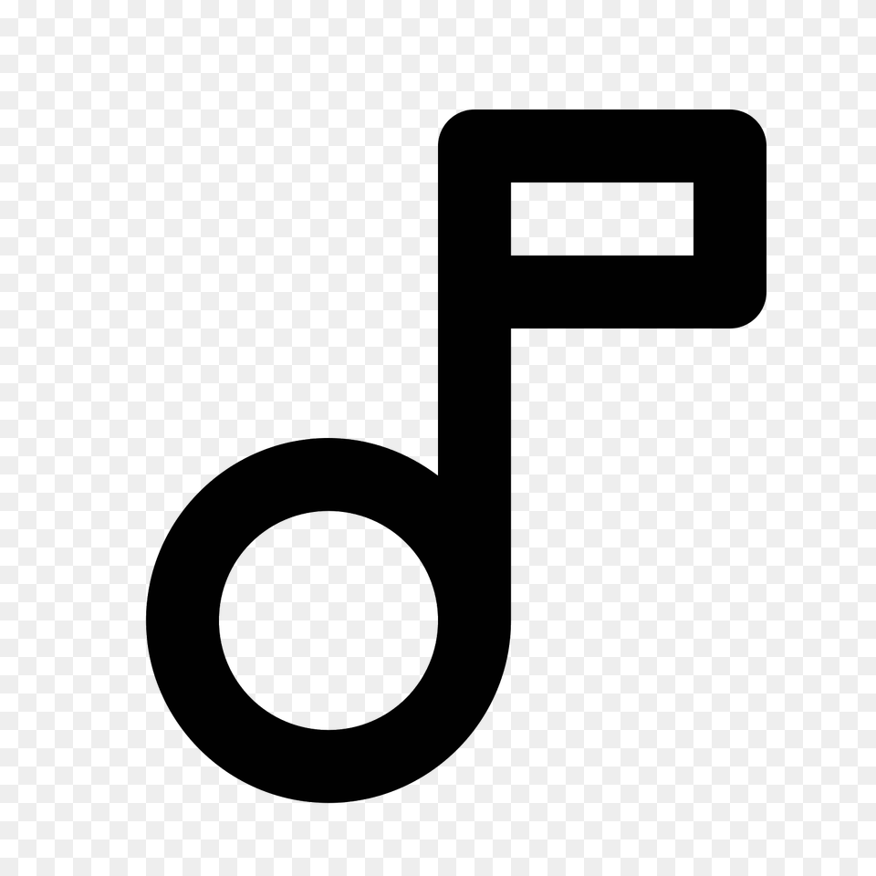 Musical Icon, Gray Free Png