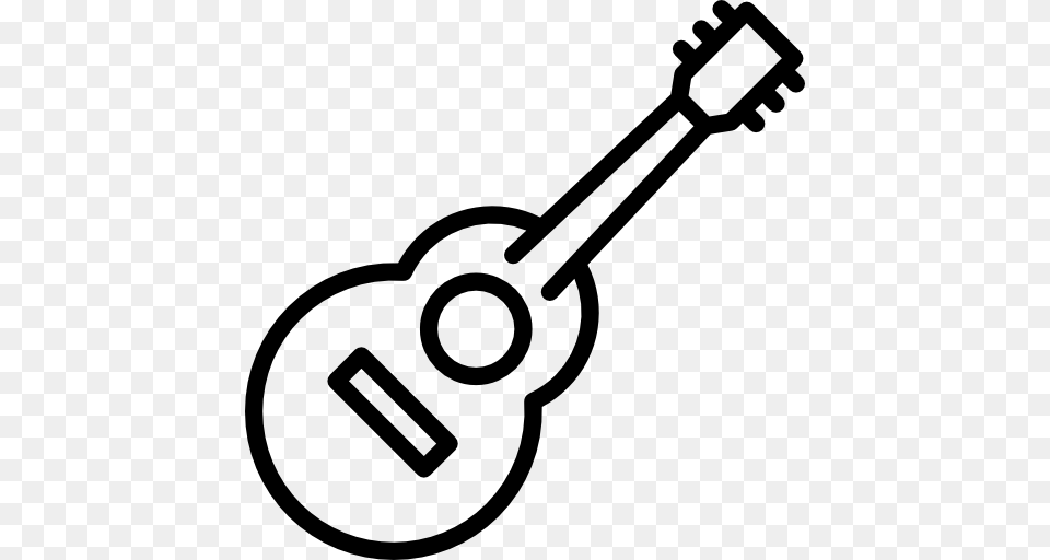 Musical Instrument Music Acoustic Guitar Guitar Music, Gray Free Png