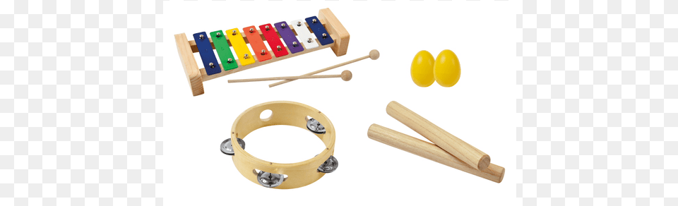 Musical Instrument Set Eight Pieces Set Instrumente Muzicale Copii, Musical Instrument, Xylophone, Mace Club, Weapon Free Png Download