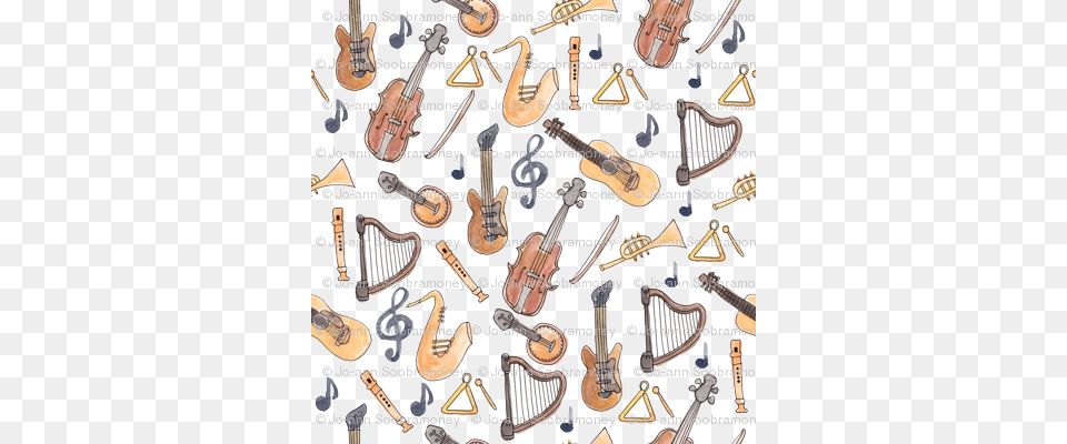 Musical Instruments In Watercolor Watercolor Painting, Guitar, Musical Instrument Free Transparent Png