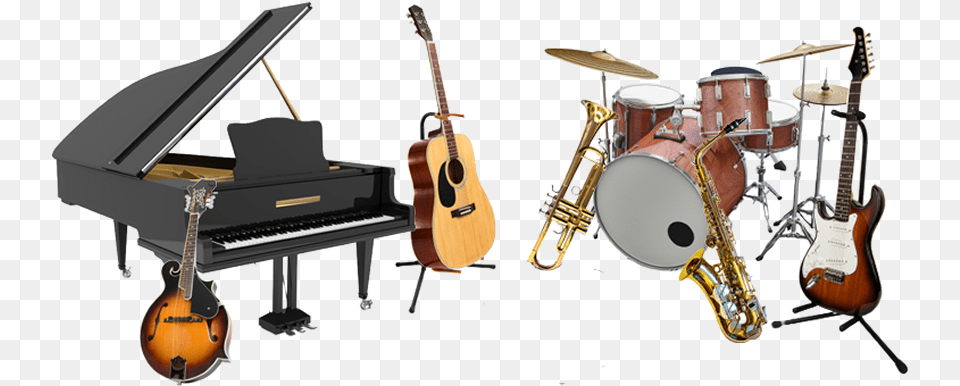 Musical Instruments Musical Instruments All Together, Keyboard, Musical Instrument, Piano, Grand Piano Free Png Download