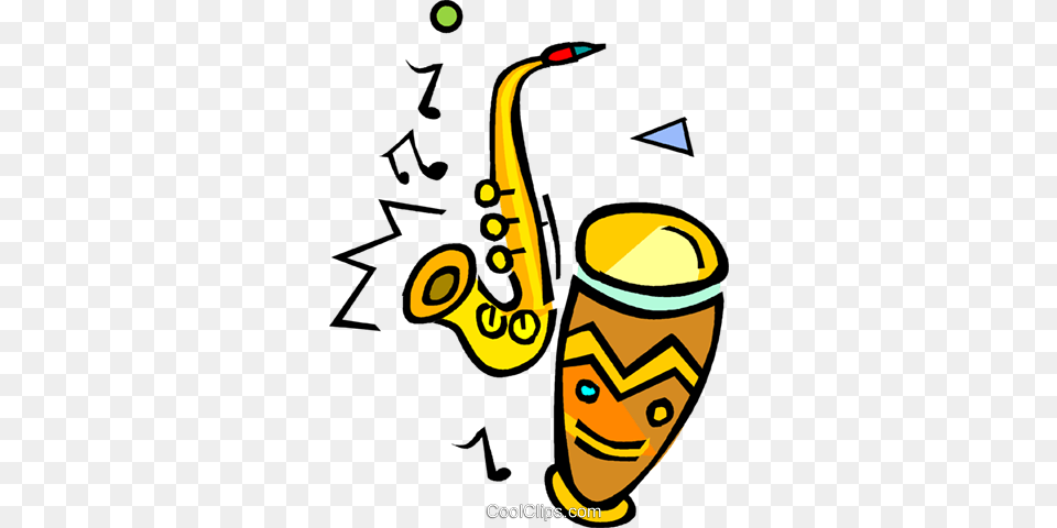 Musical Instruments Royalty Free Vector Clip Art Illustration, Musical Instrument, Saxophone Png