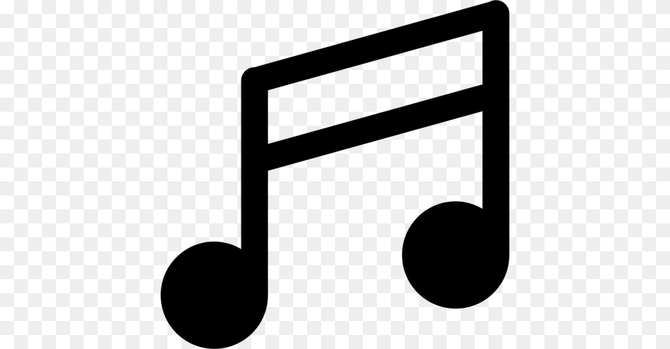 Musical Music Symbol Vector, Gray Png