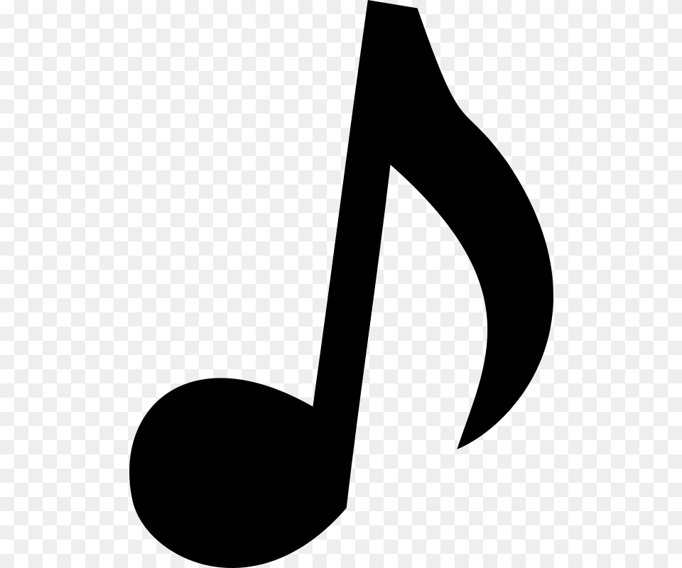 Musical Note 2 Dennis B, Gray Free Png
