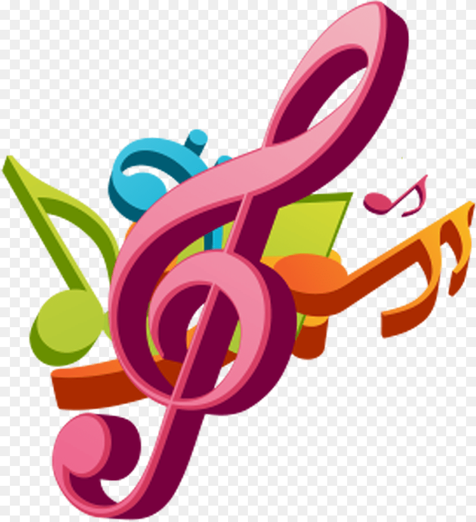Musical Note Color Illustration Cartoon Music Notes, Art, Graphics, Floral Design, Pattern Free Png Download