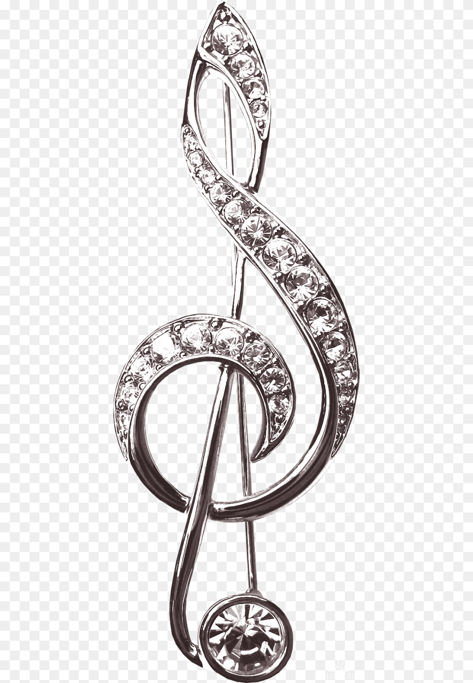 Musical Note Gif Sol Anahtar Clef, Accessories, Earring, Jewelry Png