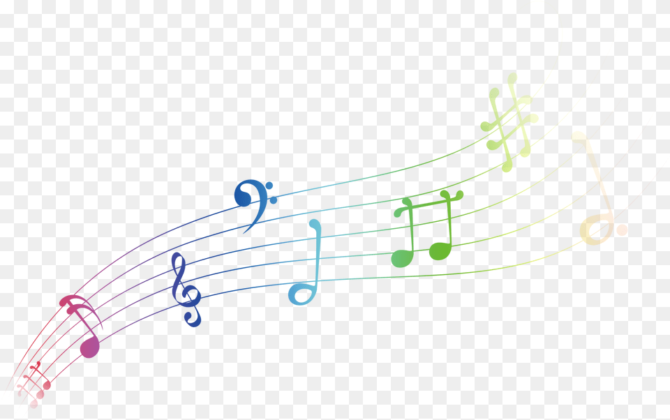 Musical Note Graphic Design Musical Notation Colors Musical Notes Free Png