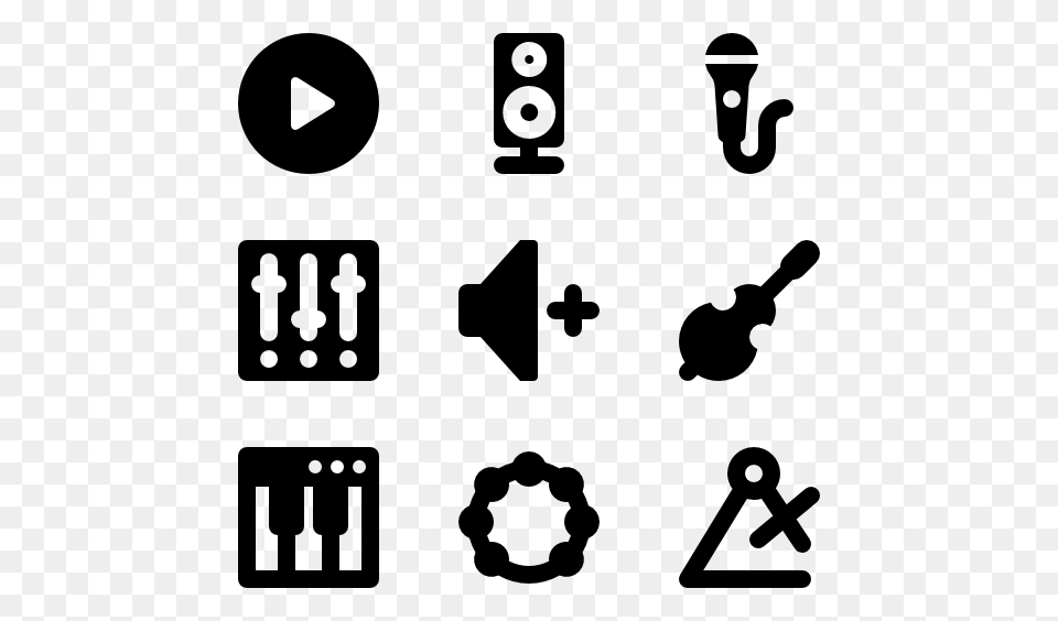 Musical Note Icon Packs, Gray Png Image