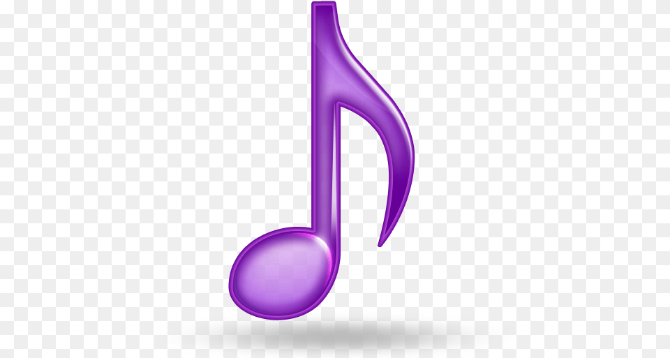 Musical Note Icon Purple Music Note, Cutlery, Spoon, Symbol, Text Free Png