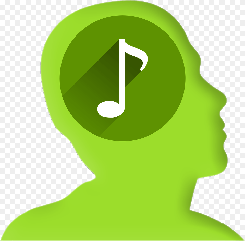 Musical Note Profil Musik, Green, Adult, Female, Person Free Png Download