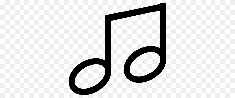 Musical Note Symbol Group With Items, Gray Free Transparent Png