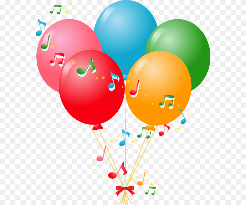 Musical Notes Balloons Clipart Birthday Balloons Svg, Balloon Free Png