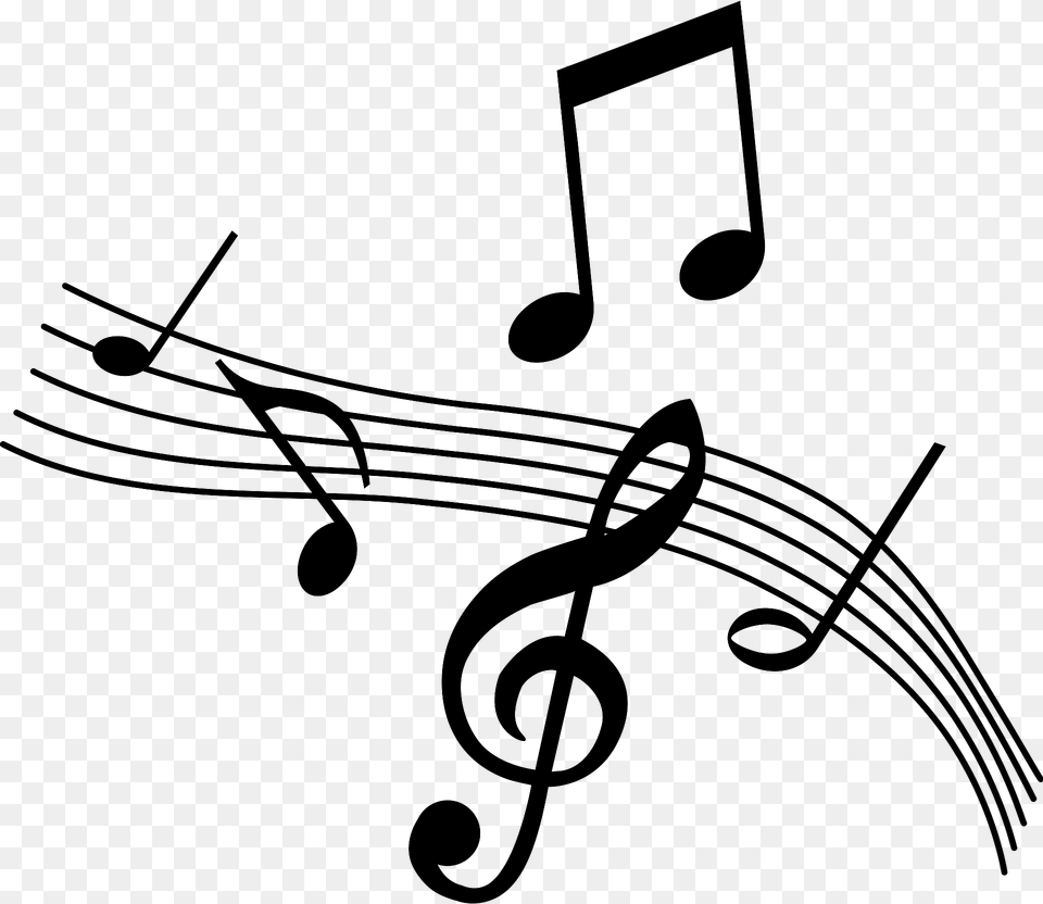 Musical Notes Clipart, Text Free Png