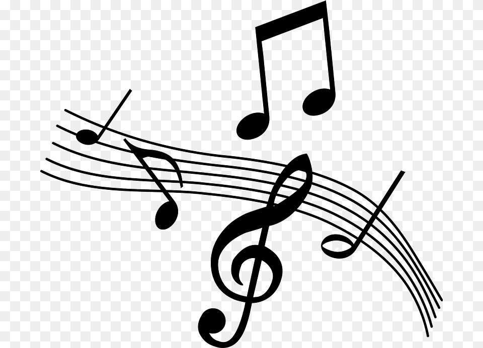 Musical Notes Clipart, Text Png
