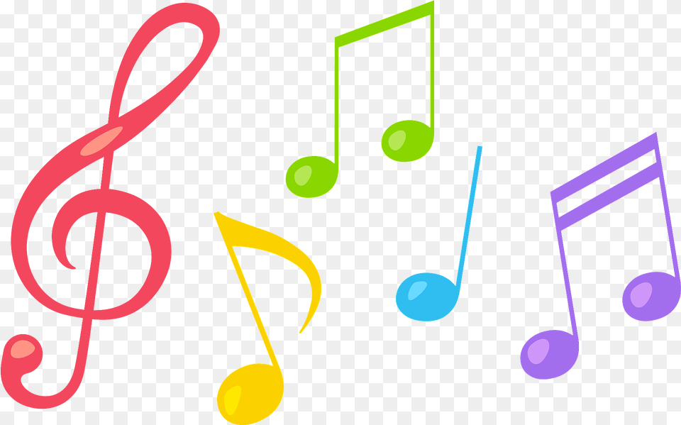 Musical Notes Colorful Clipart, Art, Graphics, Dynamite, Text Free Png Download