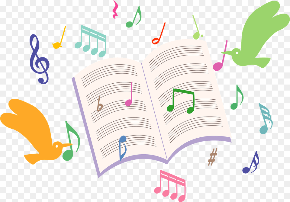 Musical Notes Sheet Music Clipart, Text, Page, Book, Publication Free Png