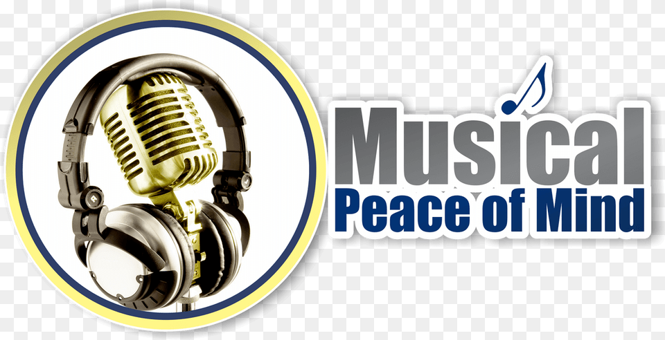 Musical Peace Of Mind U2013 Spreading Music To People Through Music Shows Logo, Electrical Device, Electronics, Headphones, Microphone Png Image