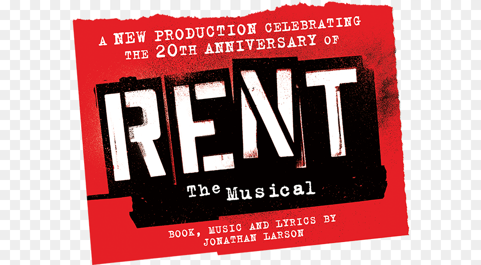 Musical Rent The Musical Rent Musical Logo Rent Musical Rent Logo, Advertisement, Poster, Book, Publication Free Transparent Png