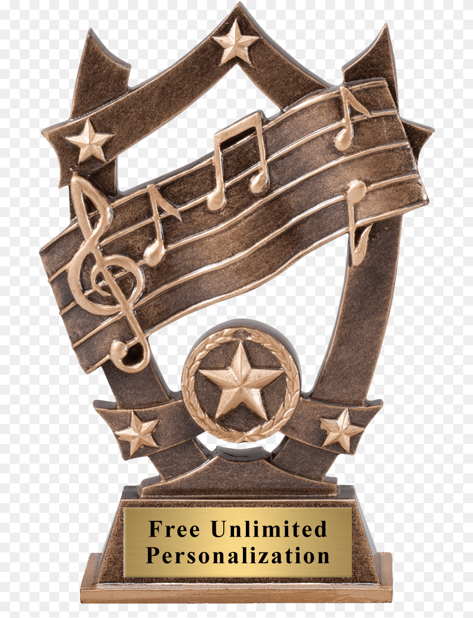 Musical Trophy, Bronze Png