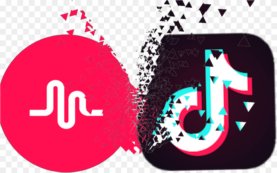 Musically Tiktok Sticker By Fatimasaado Tik Tok Logo Sticker, Number, Symbol, Text, Art Free Transparent Png