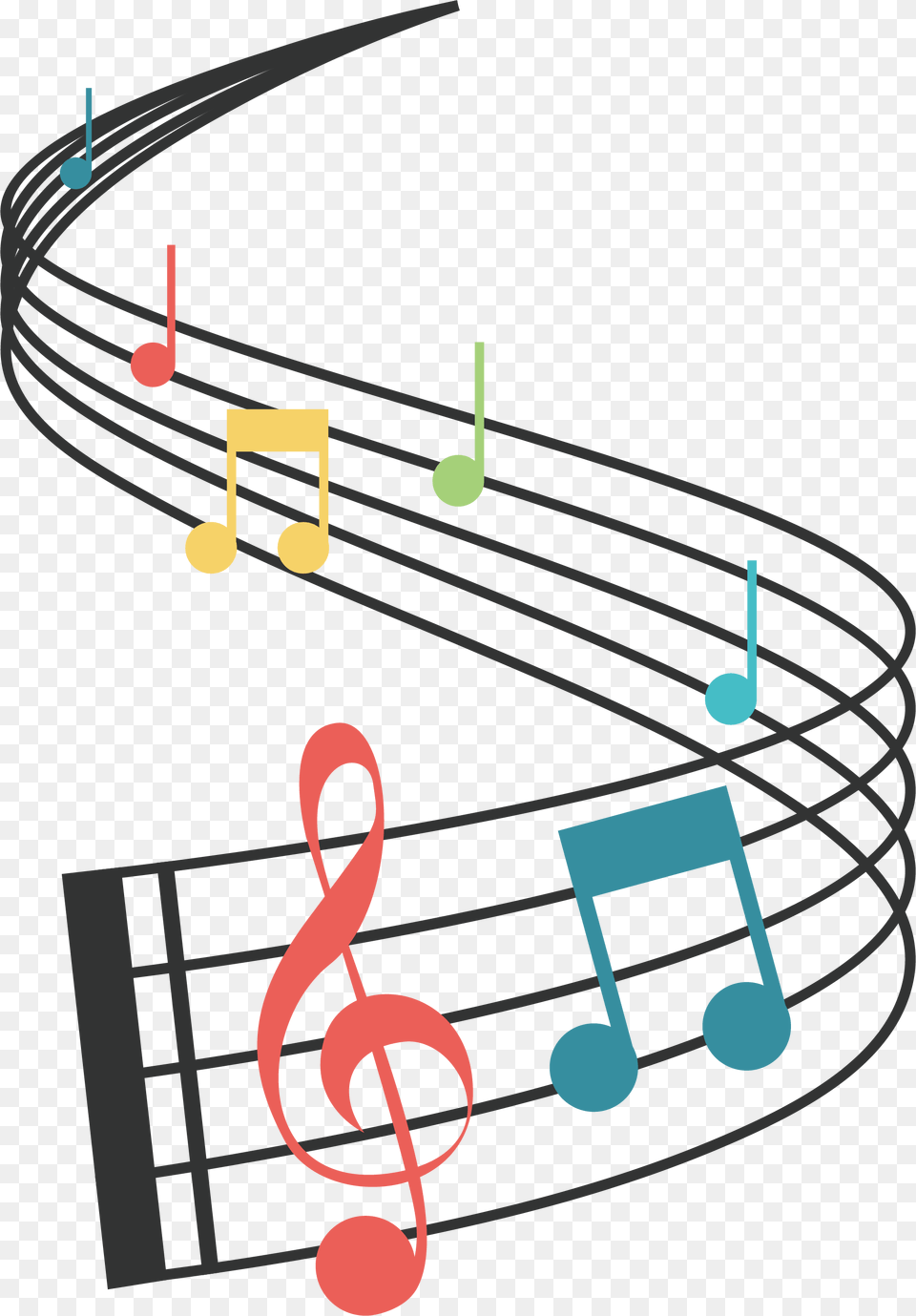 Musician Clipart Music Staff Notes Musical Staff, Road, Freeway, Device, Grass Png Image