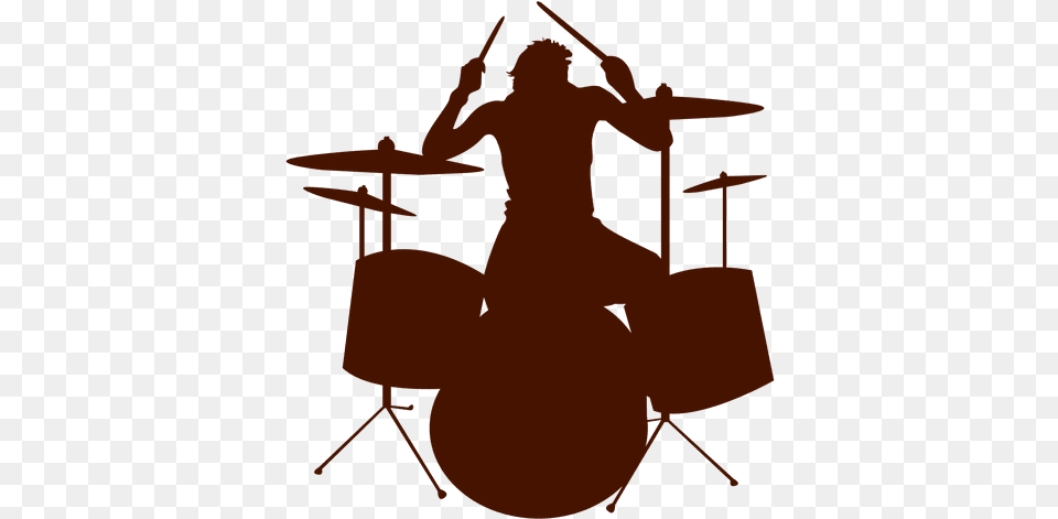 Musician Music Drums Silhouette Transparent U0026 Svg Graphic Drum Vector Art, Musical Instrument, Person, Leisure Activities, Performer Png