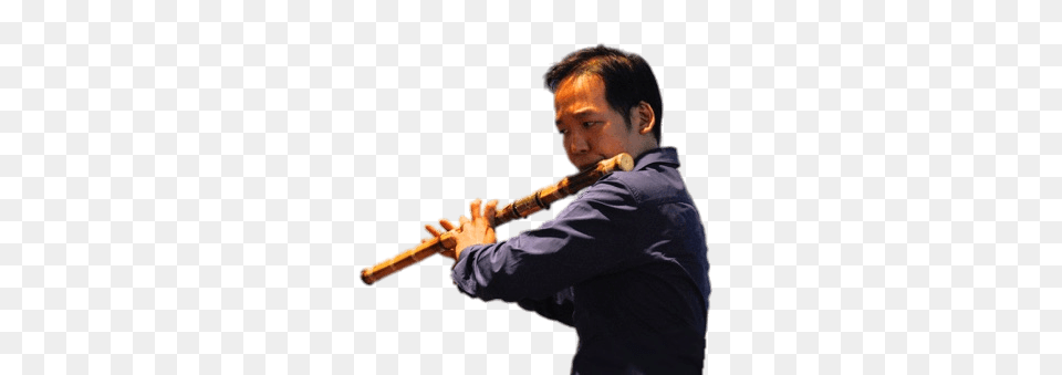 Musician Playing The Daegeum Flute, Adult, Male, Man, Musical Instrument Free Png Download