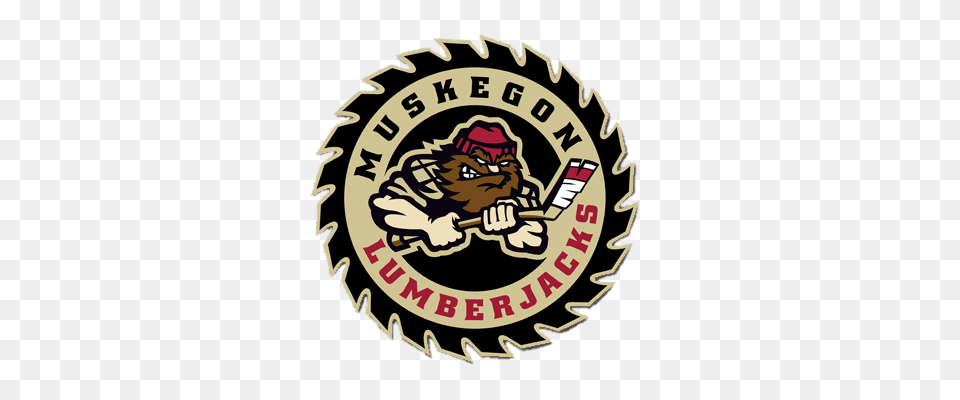 Muskegon Lumberjacks Logo, Baby, Person, Emblem, Symbol Free Png Download