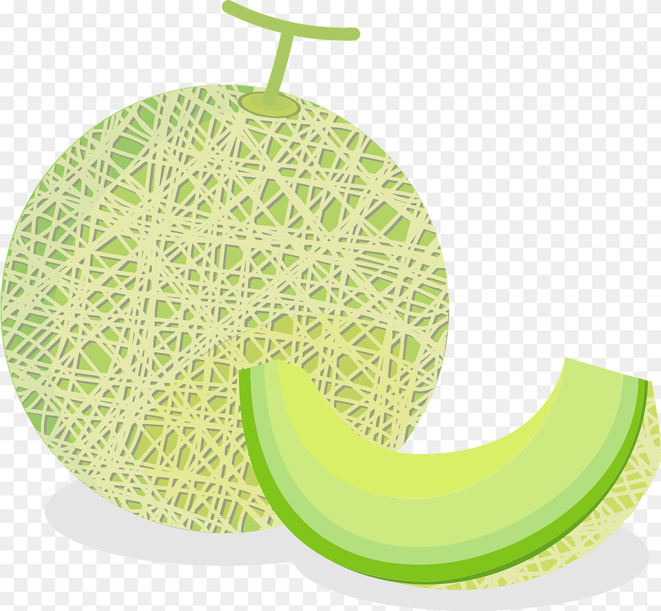 Muskmelon Whole And Wedge Clipart, Food, Fruit, Plant, Produce Free Png