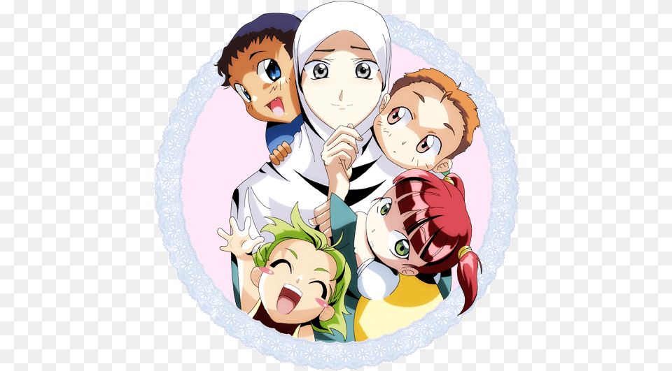 Muslim Anime My Lovelies Paradise Under Your Mums Feet, Book, Comics, Publication, Face Free Transparent Png