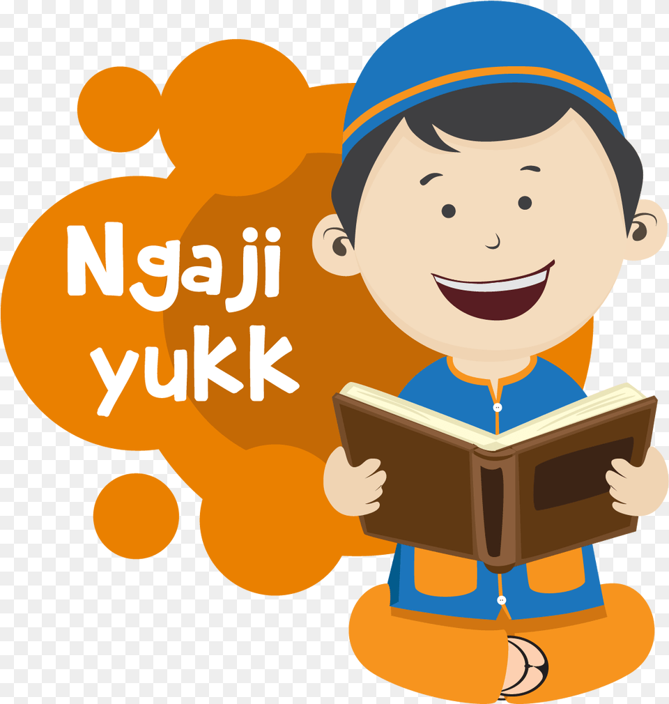 Muslim Cartoon Quran, Person, Reading, Face, Head Png