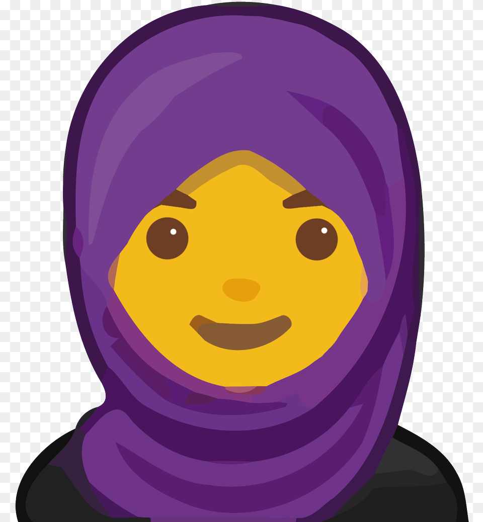 Muslim Girl Emoji Hijab Emoji, Baby, Person, Face, Head Free Png Download